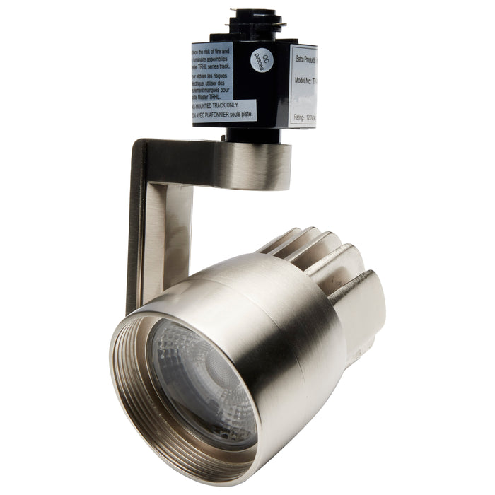 SATCO/NUVO Track Lighting Kit 12W LED 3000K 36 Degree Round Shape With Angle Arm Brushed Nickel Finish (TK427)
