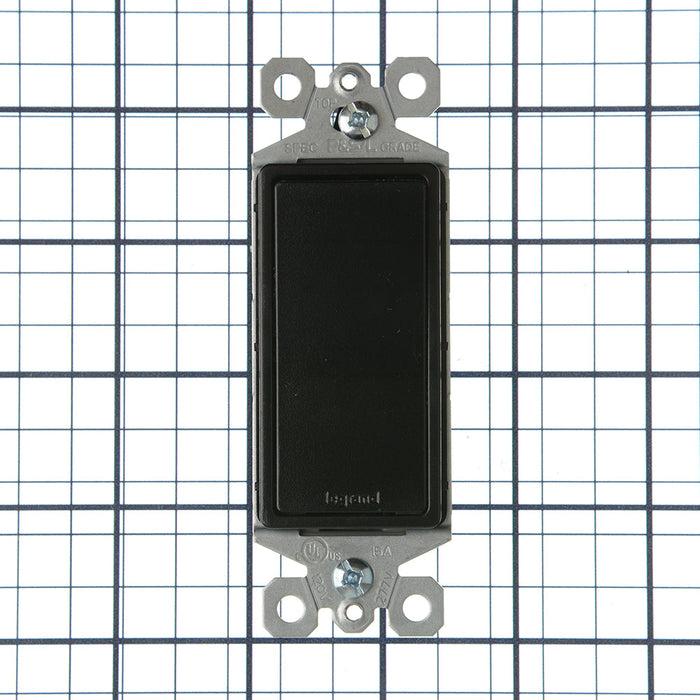 Pass And Seymour Radiant Switch 1P 15A 120/277V Black (TM870BK)