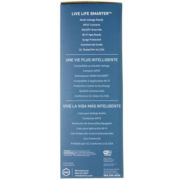 Tork Wi-Fi Smart Digital 7-Day Time Switch 40 Amps (WFTU40)