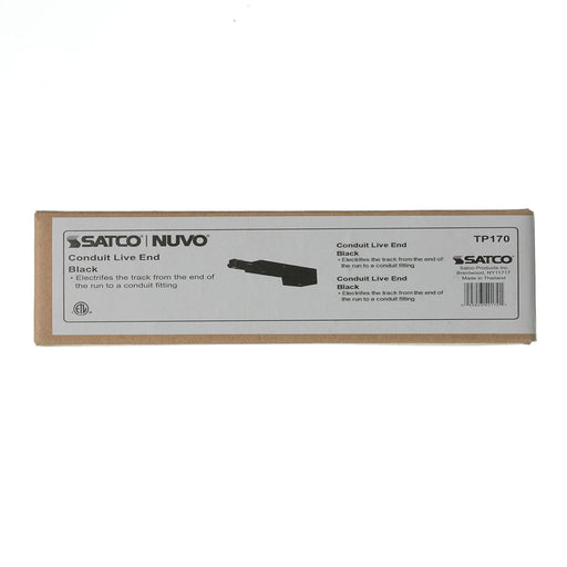SATCO/NUVO Conduit Live End Black Finish (TP170)
