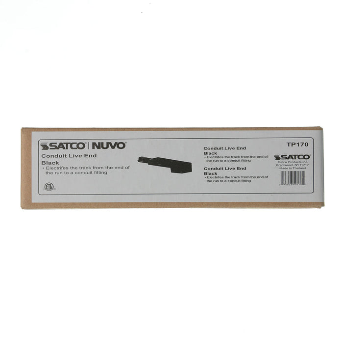 SATCO/NUVO Conduit Live End Black Finish (TP170)