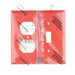 Pass And Seymour Trademaster Wall Plate 2-Gang 1 Toggle 1 Duplex (TP18RED)