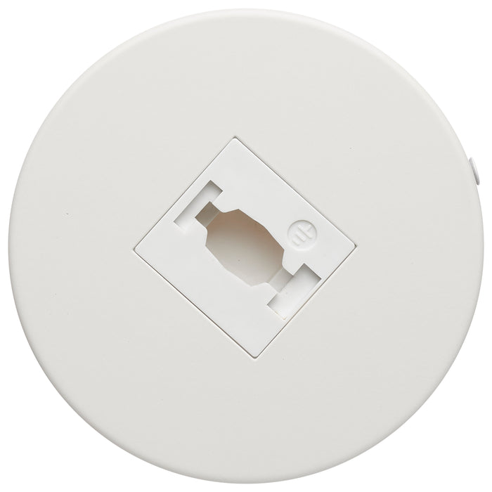 SATCO/NUVO Single Monopoint Adapter Round White Finish (TP248)