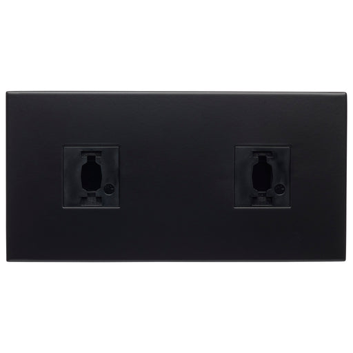 SATCO/NUVO Double Monopoint Adapter Rectangular Black Finish (TP251)