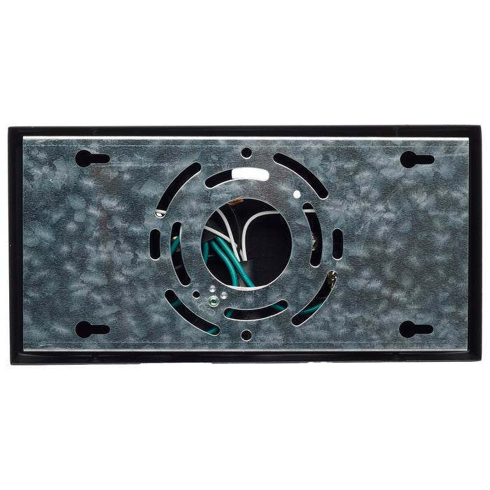 SATCO/NUVO Double Monopoint Adapter Rectangular Black Finish (TP251)