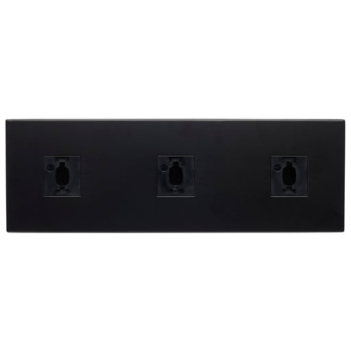 SATCO/NUVO Triple Monopoint Adapter Rectangular Black Finish (TP253)