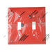 Pass And Seymour Trademaster Wall Plate 2-Gang 2 Toggle Red (TP2RED)