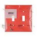 Pass And Seymour Trademaster Wall Plate 2-Gang 2 Toggle Red (TP2RED)
