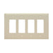 Pass And Seymour Trademaster Wall Plate Jumbo 4-Gang 4 Decorator Light Almond (TPJ264LA)
