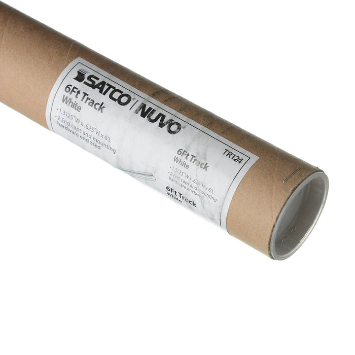 SATCO/NUVO 6 Foot-Track White Finish (TR124)