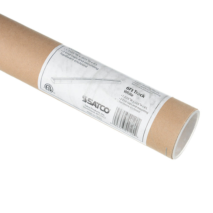 SATCO/NUVO 6 Foot-Track White Finish (TR124)