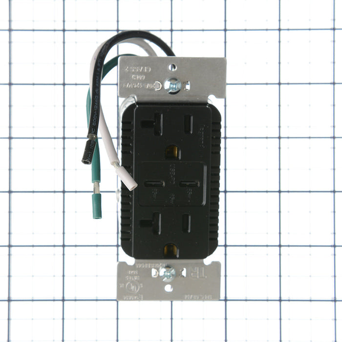 Pass and Seymour 65W Power Delivery USB Outlet Type C Tamper-Resistant Duplex 20A Black (TR20USBPD65BK)