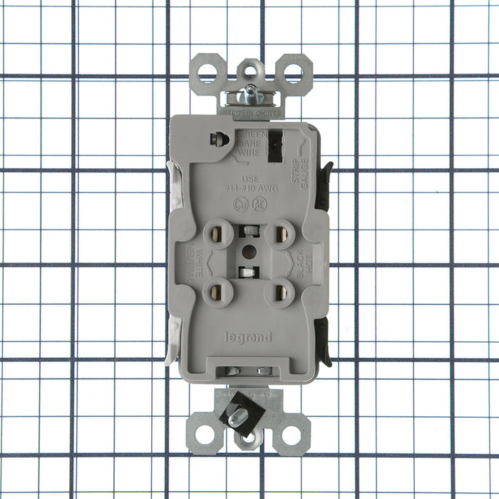 Pass and Seymour Powerhold Decorator Receptacle 20A/125V White (TR26342DVSW)
