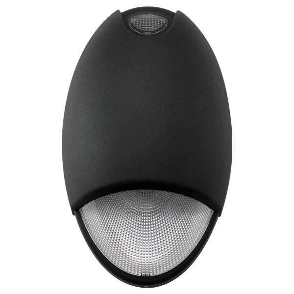 Exitronix Indoor/Outdoor Architectural Die Cast LED United AC And Emergency Lighting Self-Test/Self-Diagnostics Black Finish (TRL-ACEM-BL)