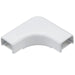 HellermannTyton Elbow Cover 3/4 Inch 1 Inch Bend Radius PVC White 1 Per Bag (TSR1W-25-1)