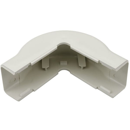 HellermannTyton External Corner Cover 1-1/4 Inch 1 Inch Bend Radius PVC Office White 1 Per Bag (TSR2FW-29-1)