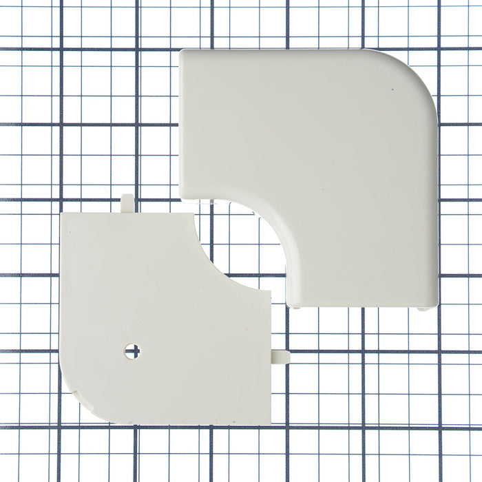 HellermannTyton Elbow Cover 1-3/4 Inch 1 Inch Bend Radius PVC Office White 1 Per Bag (TSRP3FW-25-1)