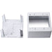 HellermannTyton Dual Gang Junction Box 2.77 Inch Deep PVC White 1 Per Bag (TSRPW-JBD2)