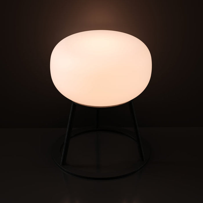 Bulbrite TRIPOD/TL/BK/OV Cordless Indoor Table Lamp Tripod 4W 3.7V 300Lm 2700K 90 CRI Black (K70303)