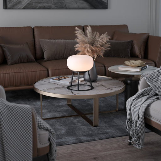 Bulbrite TRIPOD/TL/BK/OV Cordless Indoor Table Lamp Tripod 4W 3.7V 300Lm 2700K 90 CRI Black (K70303)