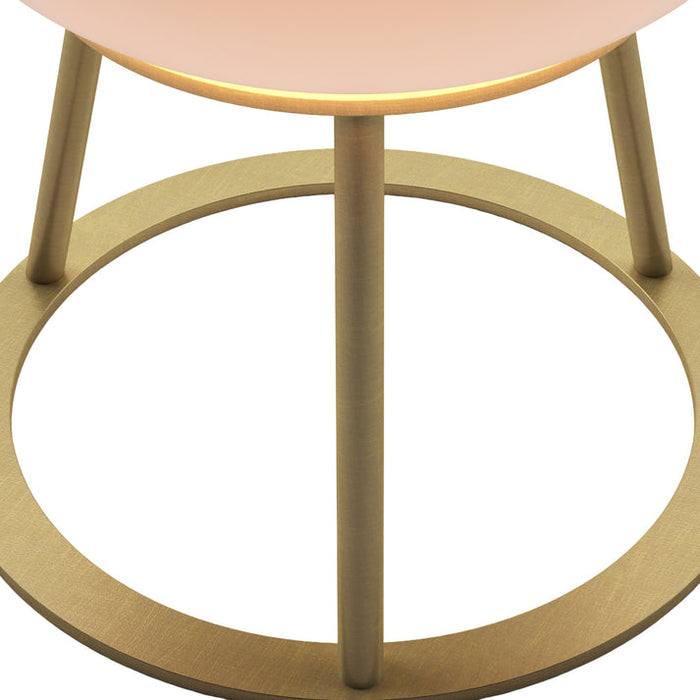 Bulbrite TRIPOD/TL/BB/OV Cordless Indoor Table Lamp Tripod 4W 3.7V 300Lm 2700K 90 CRI Brushed Brass (K70301)