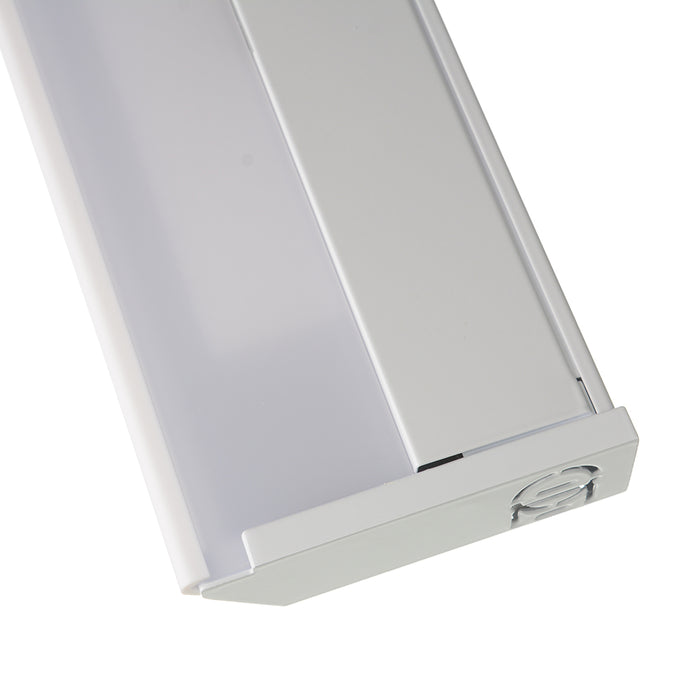 GM Lighting 120V LumenTask LED Undercabinet 17.2W 1131Lm 3000K 90 CRI 24 Inch [610Mm] White (UCLED-24-WH-DIM-30)