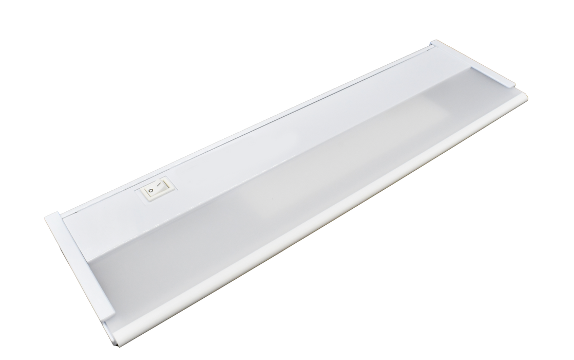 GM Lighting 120V LumenTask LED Undercabinet 6.4W 392Lm 3000K 90 CRI 8 Inch [203Mm] White (UCLED-8-WH-DIM-30)