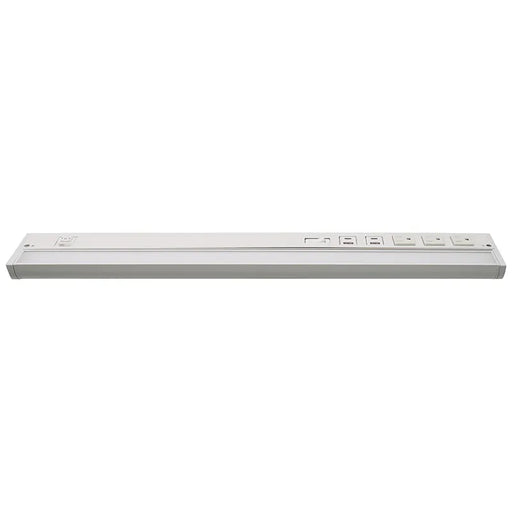 Westgate Manufacturing 24 Inch Swivel LED Under Cabinet Light CCT Selectable 2700K/3000K/3500K/4000K/5000K With 4 Receptacle And 2 Dual USB (UCR-24-WHT)