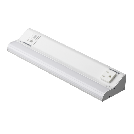 American Lighting 12 Inch LED Courant Undercabinet Fixture 7.5W CCT Selectable 2700K/3000K/3500K/4000K/5000K 90 CRI 120V Dimmable White (UCR-5CCT-12-WH)