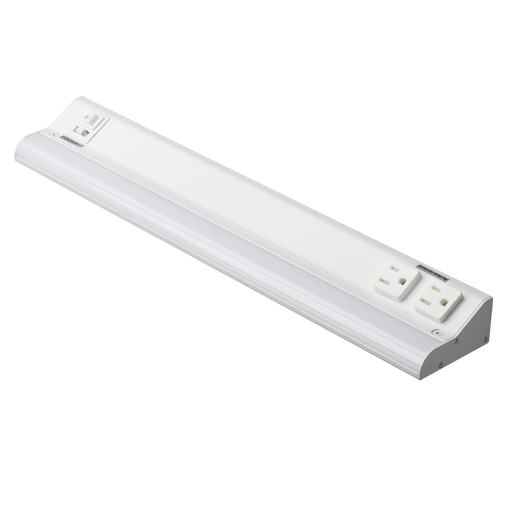 American Lighting 18 Inch LED Courant Undercabinet Fixture 12W CCT Selectable 2700K/3000K/3500K/4000K/5000K 90 CRI 120V Dimmable White (UCR-5CCT-18-WH)