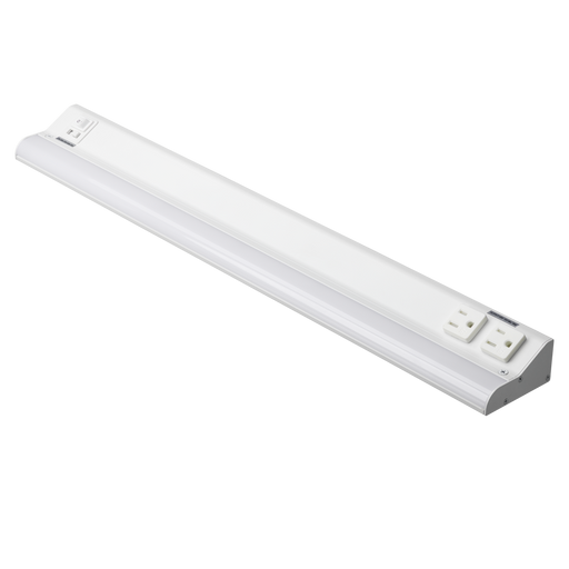 American Lighting 24 Inch LED Courant Undercabinet Fixture 15W CCT Selectable 2700K/3000K/3500K/4000K/5000K 90 CRI 120V Dimmable White (UCR-5CCT-24-WH)