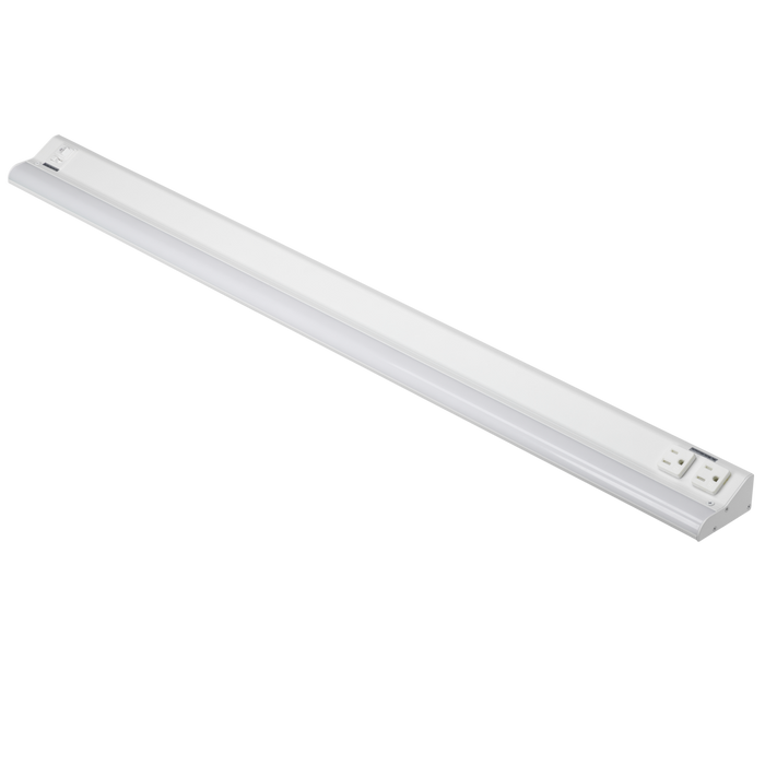 American Lighting 40 Inch LED Courant Undercabinet Fixture 25W CCT Selectable 2700K/3000K/3500K/4000K/5000K 90 CRI 120V Dimmable White (UCR-5CCT-40-WH)