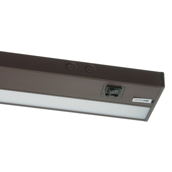GM Lighting 120V TunableTask LED Undercabinet Light Bar CCT Selectable 2700K/3000K/3500K/4000K/5000K 14W 90 CRI 24 Inch [610Mm] Bronze (UCTUN-24-BZ)