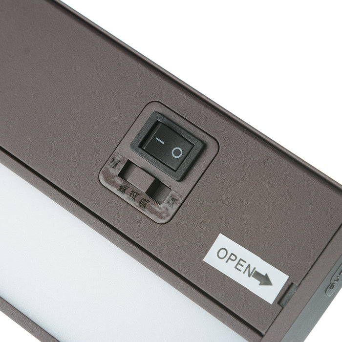 GM Lighting 120V TunableTask LED Undercabinet Light Bar CCT Selectable 2700K/3000K/3500K/4000K/5000K 14W 90 CRI 24 Inch [610Mm] Bronze (UCTUN-24-BZ)