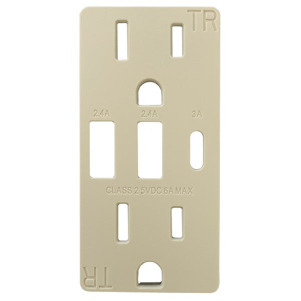 MORRIS Plate Cover For USB-15AAC - Ivory (USB-15AAC-COVER-IV)