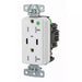 Bryant USB Charger Hospital Grade Receptacle 20A 125V Duplex Power Delivery 55W Type C Ports NEMA 5-2OR White (USB8300CPDW)