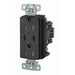 Bryant USB Charger Receptacle 15A 125V Duplex Power Delivery 55W Type C Ports NEMA 5-15R Black (USBB15CPDBK)