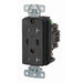 Bryant USB Charger Receptacle 20A 125V Duplex Power Delivery 55W Type C Ports NEMA 5-20R Black (USBB20CPDBK)