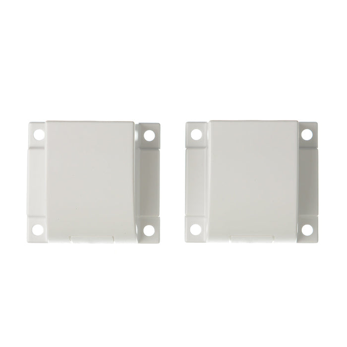 GM Lighting End Cap Covers [2] For Aluminum Channel With Lens White For Vision120 LED Tape (V120-ECC)