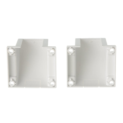 GM Lighting End Cap Covers [2] For Aluminum Channel With Lens White For Vision120 LED Tape (V120-ECC)