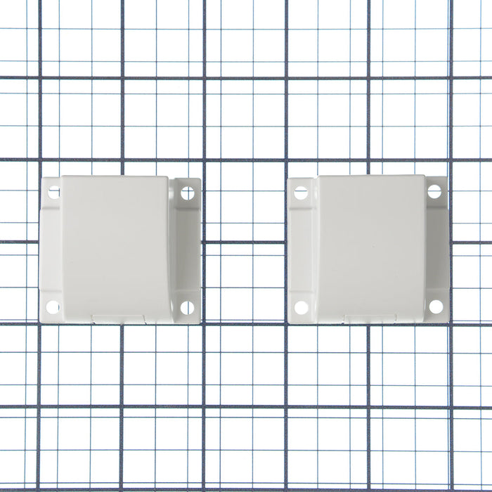GM Lighting End Cap Covers [2] For Aluminum Channel With Lens White For Vision120 LED Tape (V120-ECC)