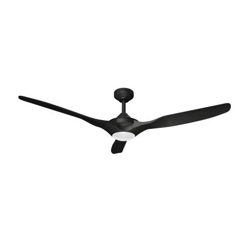 Delta Breez New Benicia 52 Inch Ceiling Fan Black 3-Blade With Remote And 13W Dimmable LED  (VCA523LED-30-BK)
