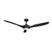 Delta Breez New Benicia 52 Inch Ceiling Fan Black 3-Blade With Remote And 13W Dimmable LED  (VCA523LED-30-BK)