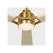 Generation Lighting Trillium Smart 60 Inch LED Ceiling Fan Burnished Brass Finish Washed White Oak Blades (3TRLSM60BBSWWOD)