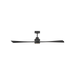 Generation Lighting Trillium Smart 60 Inch LED Ceiling Fan Midnight Black Finish Midnight Black Blades (3TRLSM60MBKD)