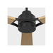 Generation Lighting Trillium Smart 60 Inch LED Ceiling Fan Midnight Black Finish Natural Honey Blades (3TRLSM60MBKNHD)