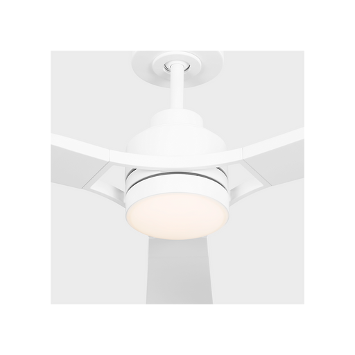 Generation Lighting Trillium Smart 60 Inch LED Ceiling Fan Matte White Finish Matte White Blades (3TRLSM60RZWD)