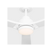 Generation Lighting Trillium Smart 60 Inch LED Ceiling Fan Matte White Finish Matte White Blades (3TRLSM60RZWD)