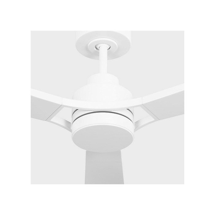 Generation Lighting Trillium Smart 60 Inch LED Ceiling Fan Matte White Finish Matte White Blades (3TRLSM60RZWD)