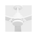 Generation Lighting Trillium Smart 60 Inch LED Ceiling Fan Matte White Finish Matte White Blades (3TRLSM60RZWD)